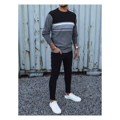 Men&#039;s sweater black-gray Dstreet