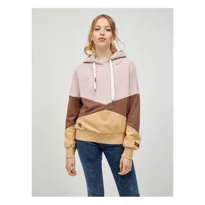 Brown-pink Womens Hoodie Ragwear Greaty - Women