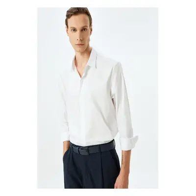 Koton White Men's Shirt