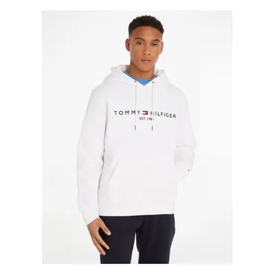 White Mens Hoodie Tommy Hilfiger - Men