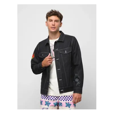 Black Unisex Denim Jacket VANS Hellfire Club - Men