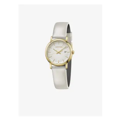 Pearl white women's watch Calvin Klein Established - Women's