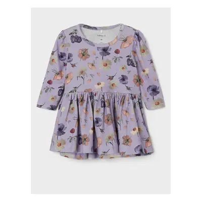 Light purple patterned girl's dress name it Barbora - Girls