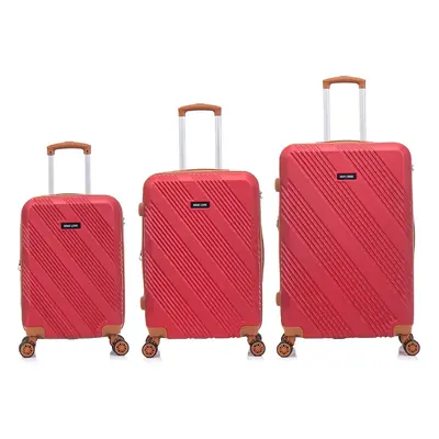 Semiline Unisex's 3-in-1 ABS Suitcases Set T5851-0