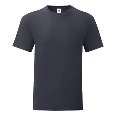 Navy blue Iconic combed cotton t-shirt Fruit of the Loom