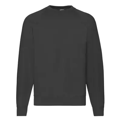 Czarna bluza męska Raglan Sweat Fruit of the Loom