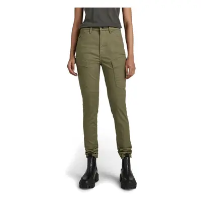 G-STAR Pants - Kafey Cargo Ultra High Skinny wmn green