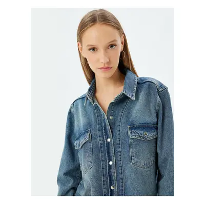 Koton Dark Indigo Women's Shirt