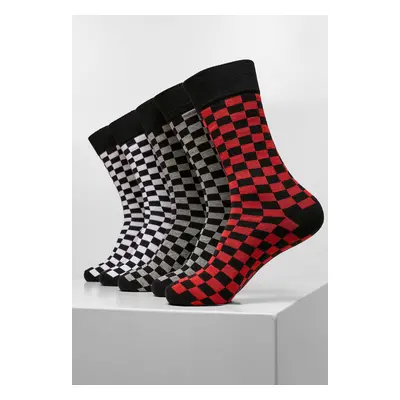 Check Socks 5-Pack blk/h.grey/wht