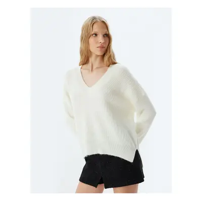 Koton V Neck Basic Long Knitted Sweater