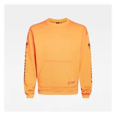 G-STAR Sweatshirt - Sleeve Graphic Sweat orange