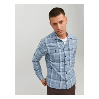 Blue checkered shirt Jack & Jones Ben - Men's