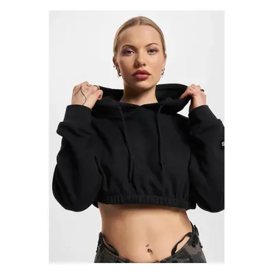 Women's cropped sweatshirt EvilFuture black