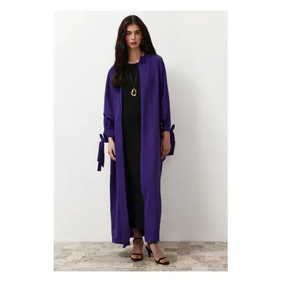 Trendyol Purple Comfortable Fit Woven Aerobin Long Cap & Ferace & Abaya