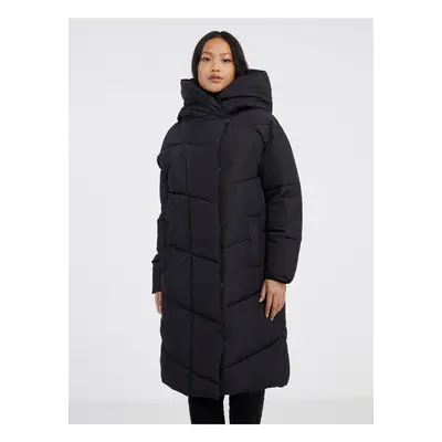 Black Ladies Quilted Coat Noisy May New Tally - Women