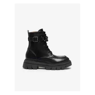 NeroGiardini Black women's leather ankle boots Nero Giardini - Women's