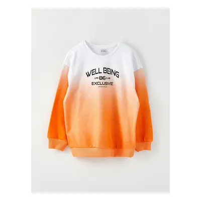 LC Waikiki Crew Neck Printed Long Sleeve Girl's Sweatshirt