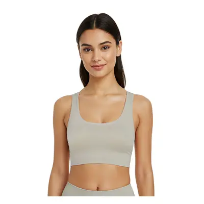 Trendyol Light Khaki Seamless Support Shaping Knitted Sports Bra