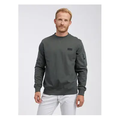 Dark grey men's sweatshirt LERROS - Men's