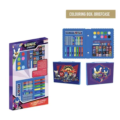 COLOURING STATIONERY SET BOX SONIC PRIME