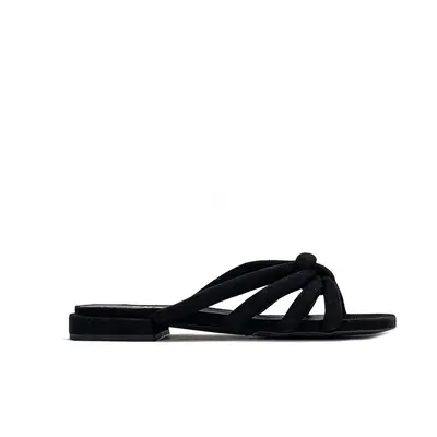 Flip-flops - FURLA ESSENTIAL SANDAL T. - CAMOSCIO black