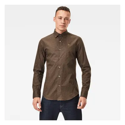 G-STAR Shirt - Dressed super slim shirt l\s brown