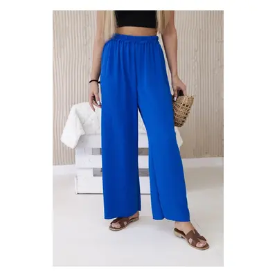 Wide trousers cornflower blue