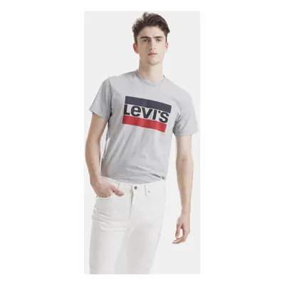 Levi&#39;s Men&#39;s Grey T-Shirt with Levi&#39;s® Print - Men&#39;s