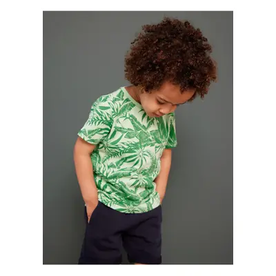 Green boys' patterned t-shirt name it Joe - Boys