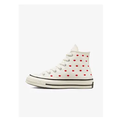 White women's patterned ankle sneakers Converse Chuck - Women's