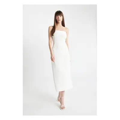 DEFACTO Bodycon Strapless Sleeveless Maxi Dress