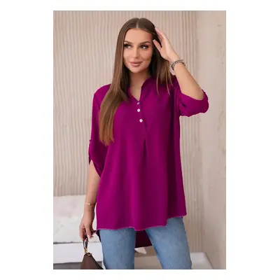 Kesi Włoski Blouse with a longer back violet