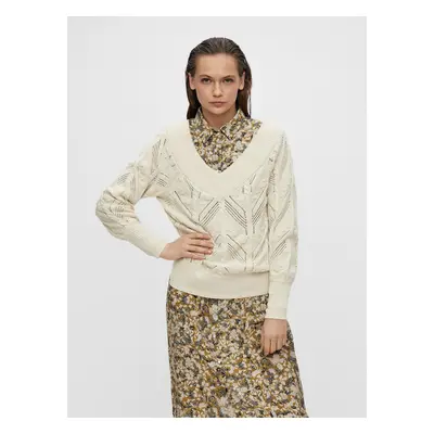 Cream sweater . OBJECT Melanie - Women