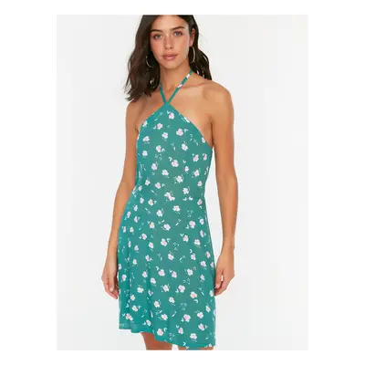 Green Women Patterned Dress Trendyol - Women