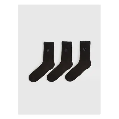 LC Waikiki Embroidered Men's Socks 3-Piece