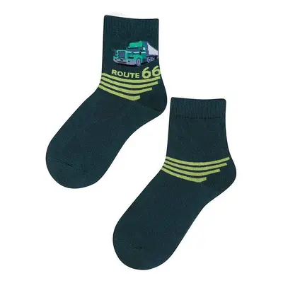 Gatta G44 socks. N01 Cottoline Boys Patterned green