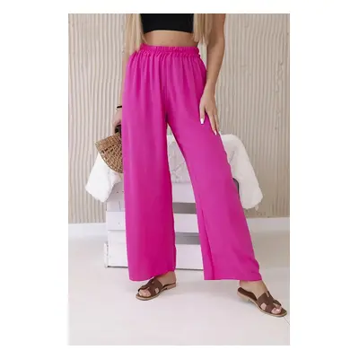 Pink wide trousers