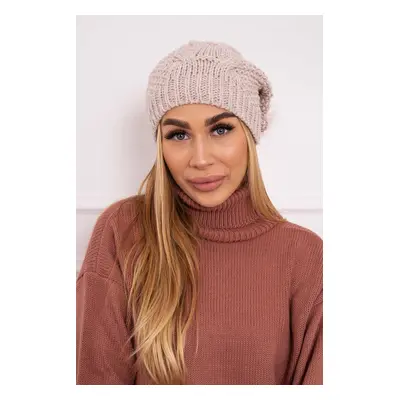 marka niezdefiniowana Cap with fleece Karolina K243 beige