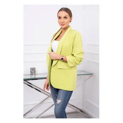 Elegant jacket with kiwi lapels