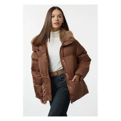 Trendyol Camel Regular Coat