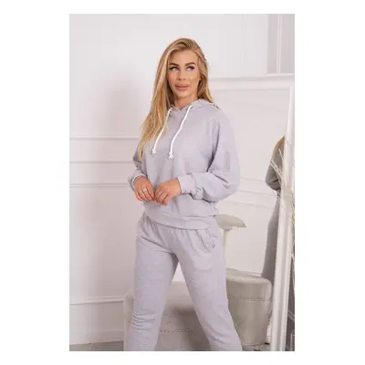 Hoodie in grey color