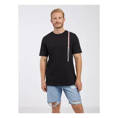 Black Mens T-Shirt Tommy Hilfiger - Men