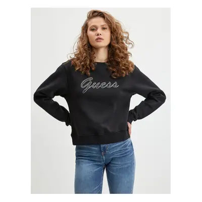 Black Womens Sweatshirt Guess Alona - Women