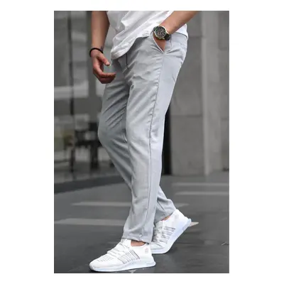 Madmext Men's Gray Relaxed Trousers