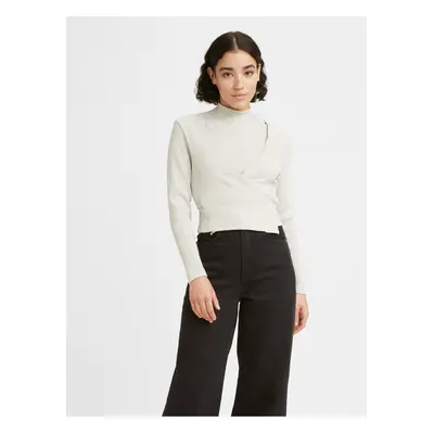 Levi&#39;s Beige Women&#39;s Ribbed Wrap Sweater/Top 2in1 Levi&#39;s® - Women