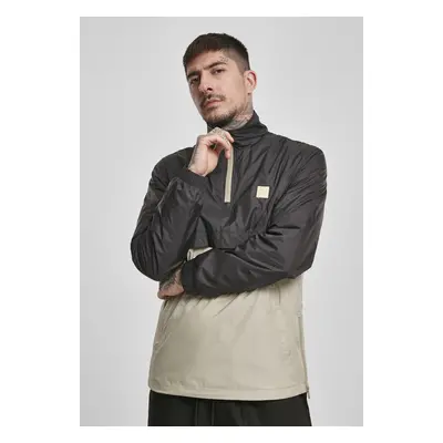 Stand Up Collar Pull over Jacket fekete/Beton