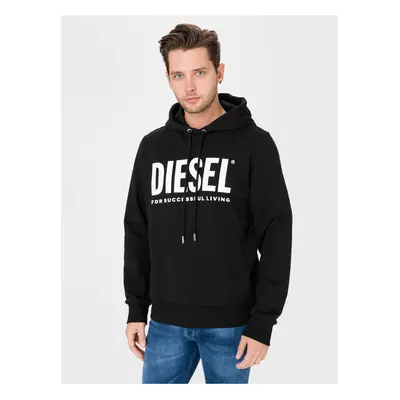 Diesel Sweatshirt - SGIRHOODDIVISIONLOGO black