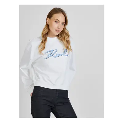 White women's sweatshirt KARL LAGERFELD - Women's