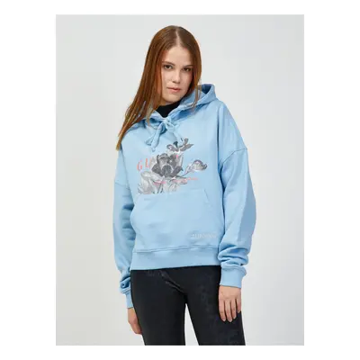 Light Blue Women's Hoodie Guess - Women