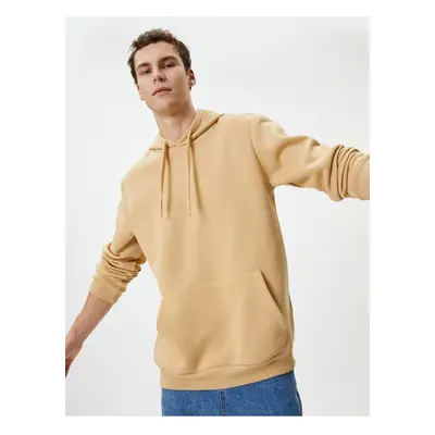 Koton Hooded Sweatshirt Kangaroo Pocket Detailed Long Sleeve